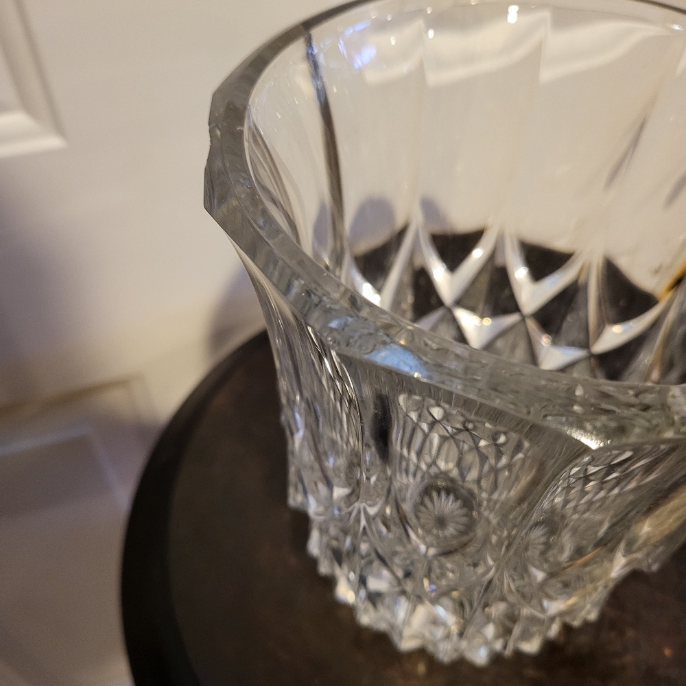 Vintage Val St Lambert Crystal Vase Signed 7" - Picture 7 of 13